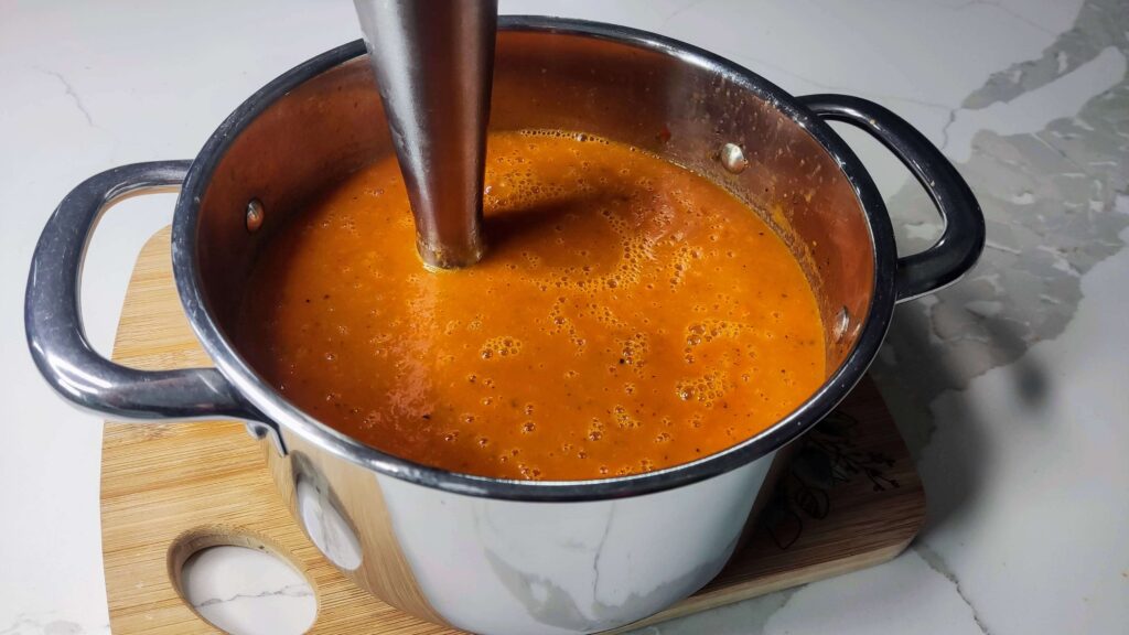 blendowanie zupy krem