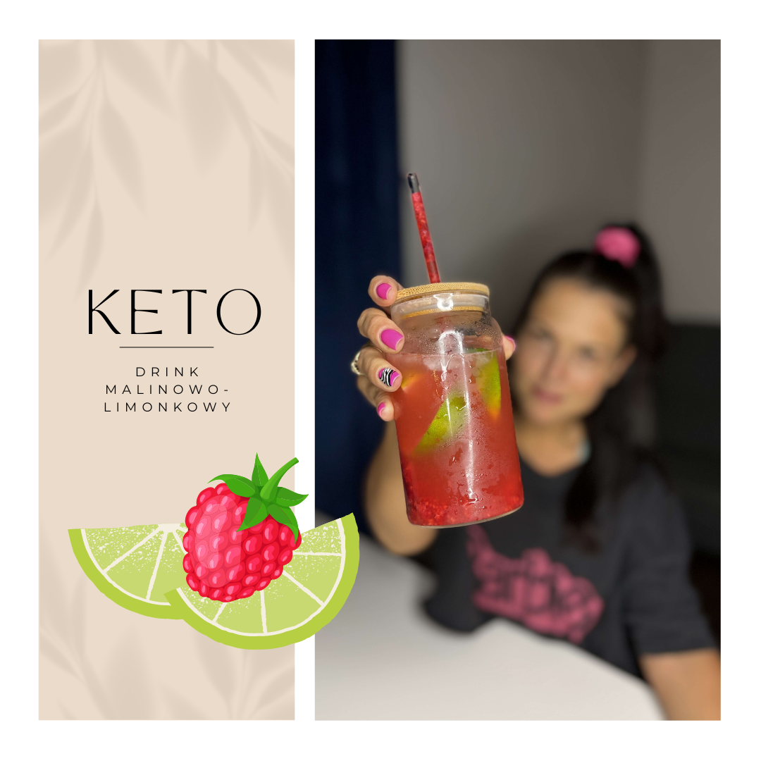 keto drink malinowo limonkowy