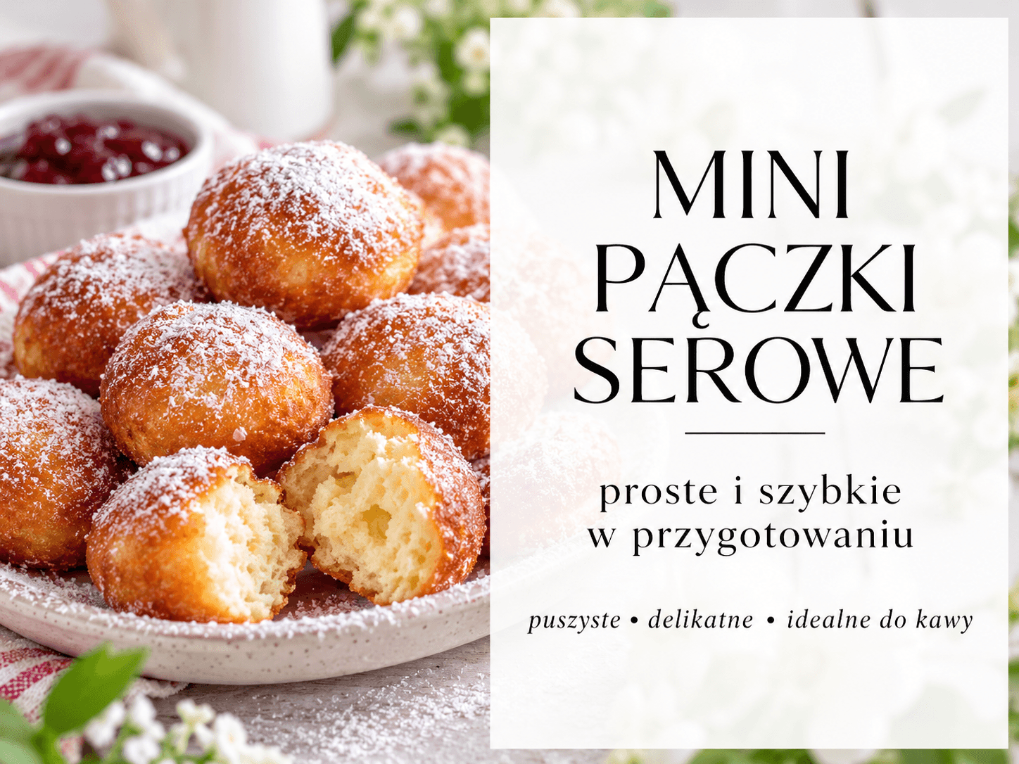 mini pączki serowe