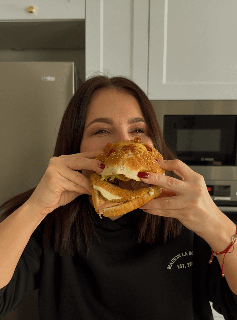 domowy burger drwala