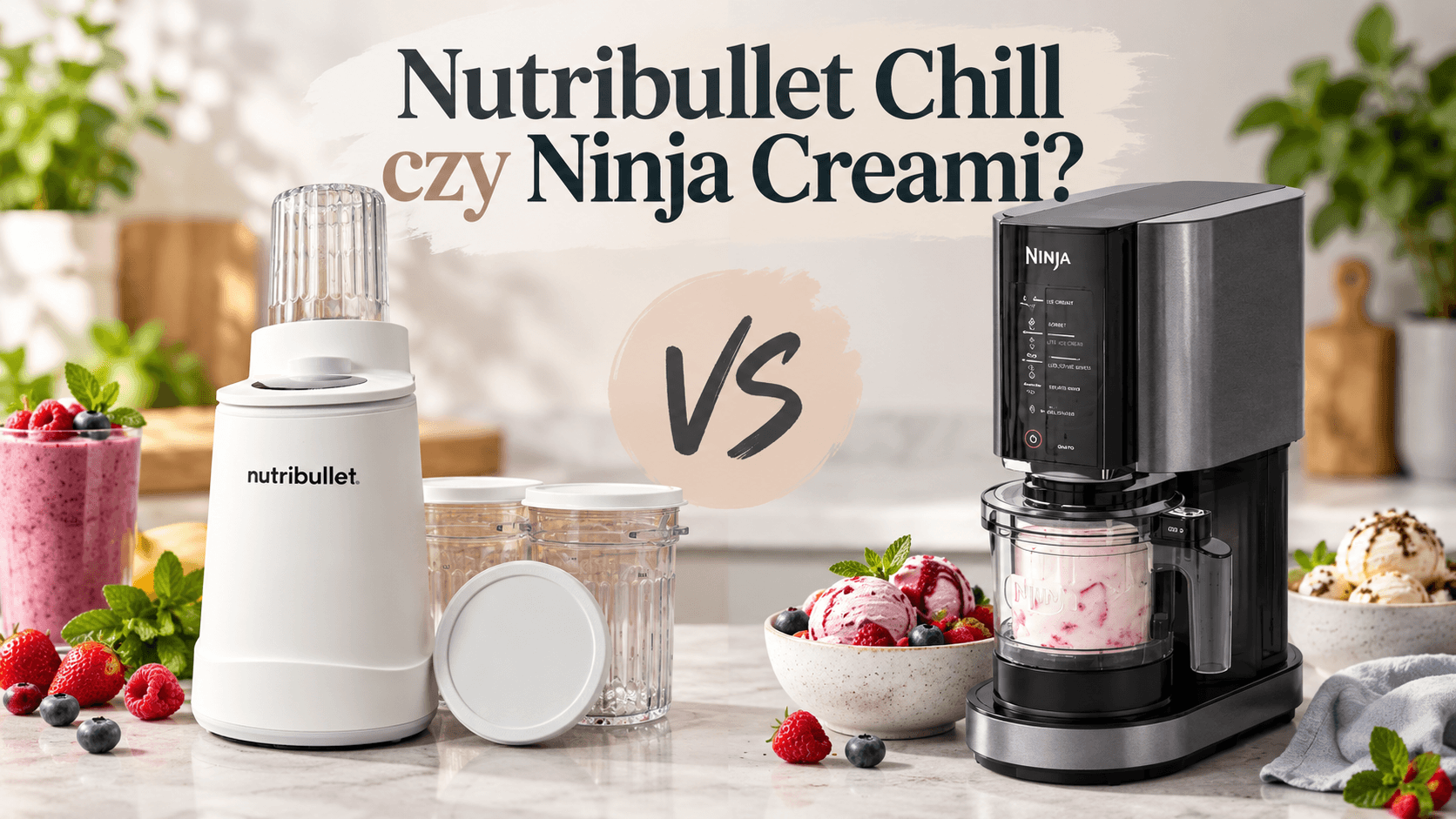 Nutribullet Chill czy Ninja Creami – porównanie maszynek do lodów
